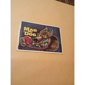 Vintage 1978 Donruss CB Convoy Sticker Trading Card CB Dictionary Mad Dog